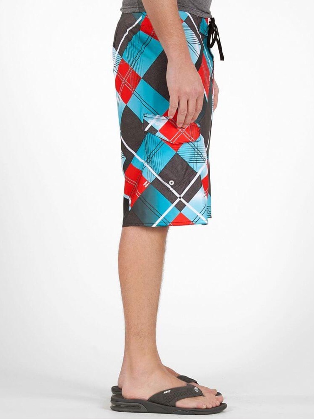 Billabong Buckle Exclusive Plaid Tornado Boardshorts - Picture 6 of 7
